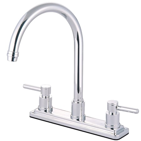 Kingston Brass KS8791DLLS Concord Centerset Kitchen Faucet, Polished Chrome KS8791DLLS